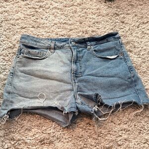 Old Navy Two Tone Denim Blue Women's Shorts